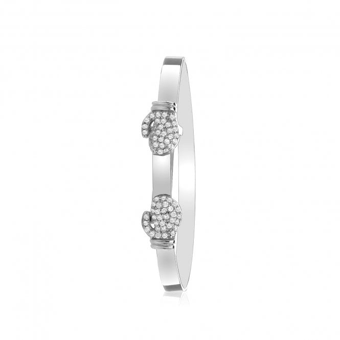 Eternity Silver Kids Expanding CZ Boxing Glove Ba