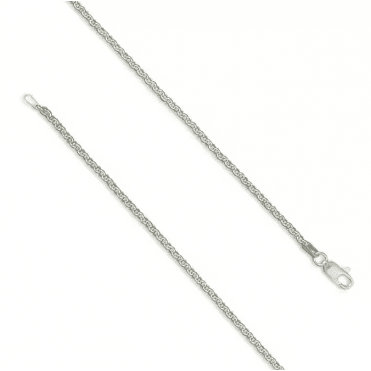 Sterling Silver 16" Round Solid Belcher Chain