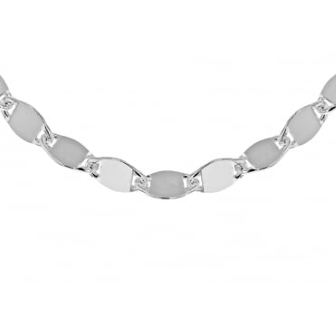 Sterling Silver 18" Mirror Gucci Style Chain