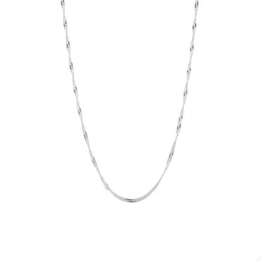 Sterling Silver 18'' Singapore Chain