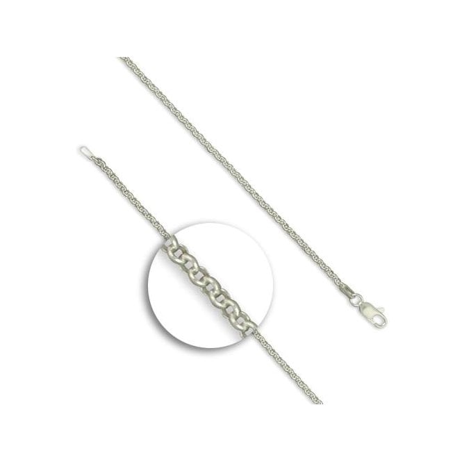 Eternity Sterling Silver 18'' Solid Round Belcher Chain