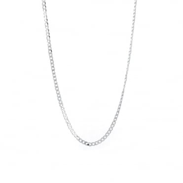 Sterling Silver 20'' Diamond Cut Curb Chain