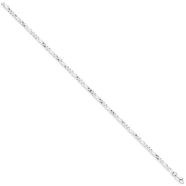Sterling Silver 22" 3+1 Figaro Chain
