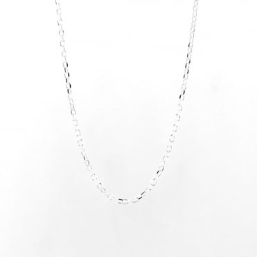 Sterling Silver 22'' Diamond Cut Belcher Chain