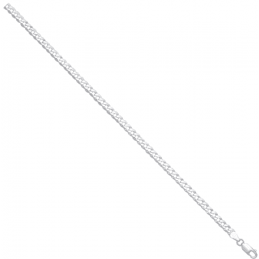 Sterling Silver 22" Open Curb Chain