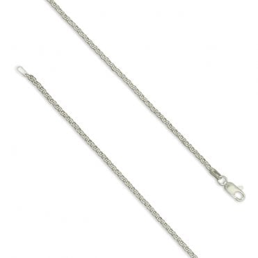 Sterling Silver 22" Solid Round Belcher Chain