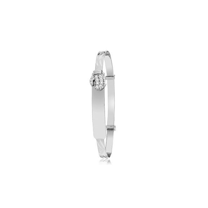 Eternity Sterling Silver Babies Boxing Glove ID Expanding Bangle