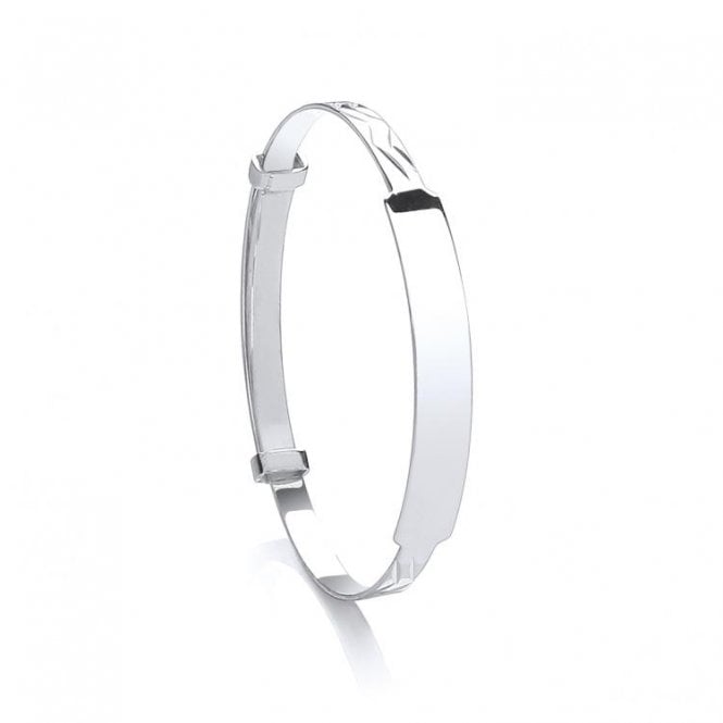 Eternity Sterling Silver Baby/Kids Engraved ID Bangle