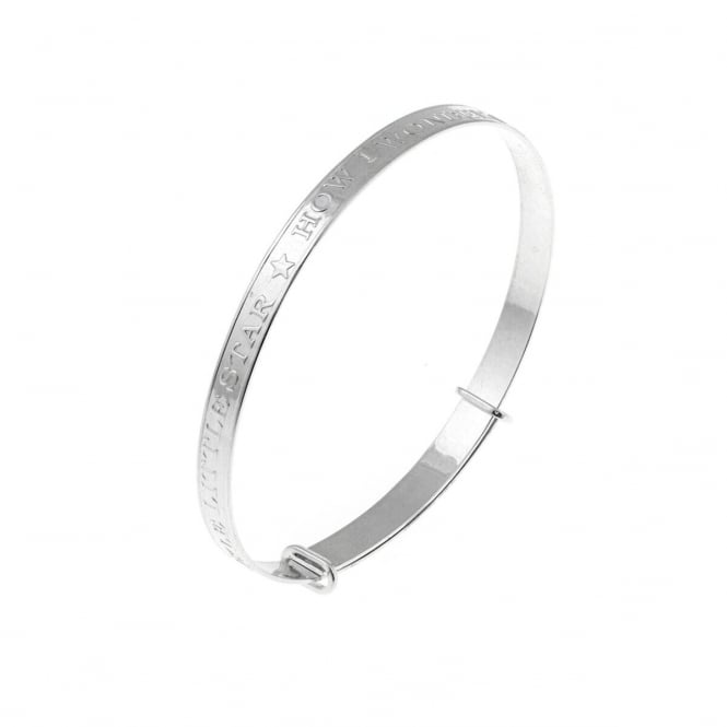 Eternity Sterling Silver Baby/Kids Expanding 'Twinkle' Bangle