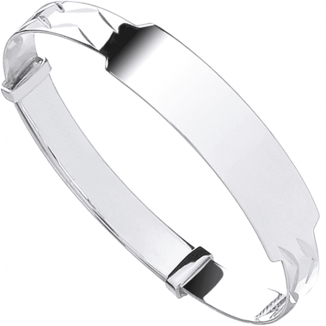 Eternity Sterling Silver Broad Identity Baby Bangle
