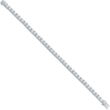 Sterling Silver Cubic Zirconia Medium Tennis Bracelet