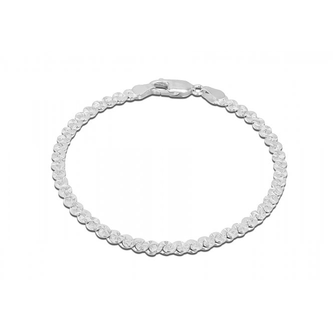 Eternity Sterling Silver Fancy Flat S Link Bracelet
