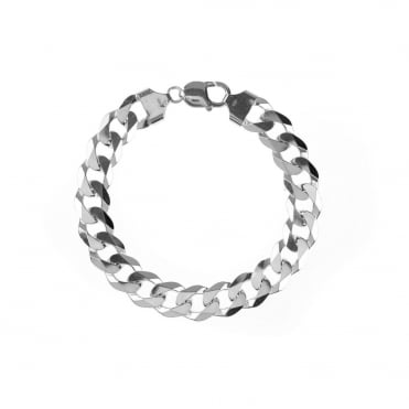 Sterling Silver Mens Curb Bracelet