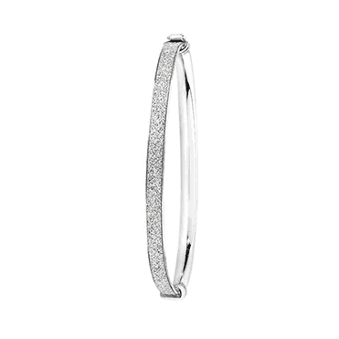 Sterling Silver Moondust Baby/Kids Bangle