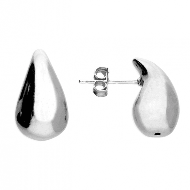 Eternity Sterling Silver Pear Shape Stud Earrings