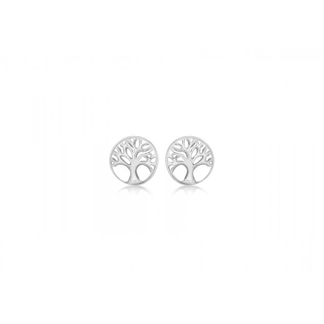 Eternity Sterling Silver Small Tree of Life Stud Earrings