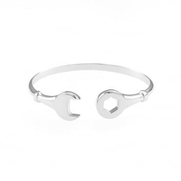 Sterling Silver Spanner Baby/Kids Bangle