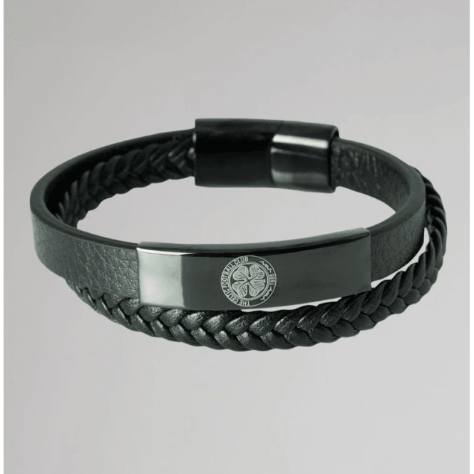 Football Jewellery CELTIC FC Black Ion Plated Bracelet CFC900SS