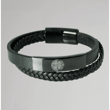 CELTIC FC Black Ion Plated Bracelet CFC900SS