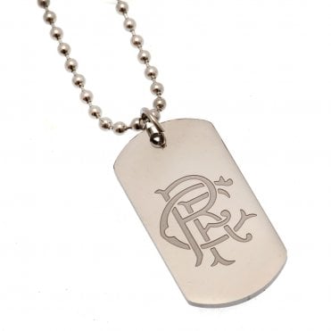 Rangers FC Stainless Steel Dog Tag Chain