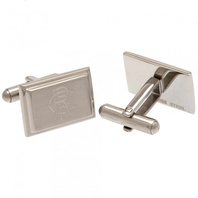 Football Jewellery Rangers FC Stainless Steel Square Cufflinks