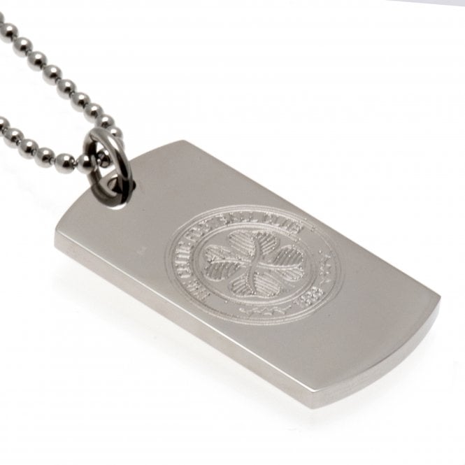 Football Jewellery Stainless Steel Celtic Dogtag and Chain
