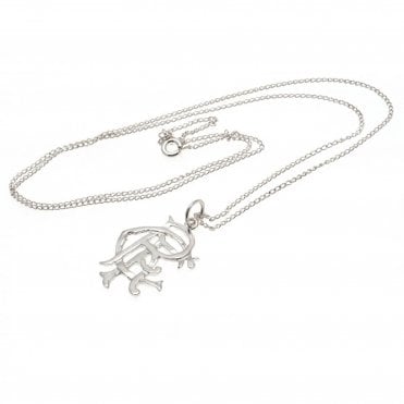 Sterling Silver Rangers Large Crest Pendant and Chain