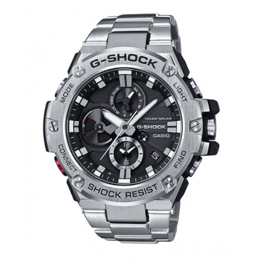 G-SHOCK Analogue Chronograph Black Dial Stainless Steel Bracelet Watch GST-B100D-1AER