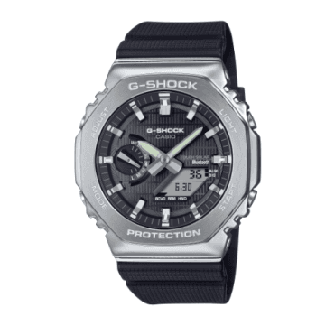 G-SHOCK Digital & Analogue Black Dial Stainless Steel Bezel Black Strap Watch GBM-2100-1AER