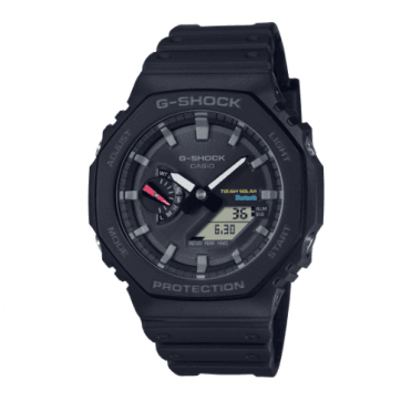 G-SHOCK Digital & Analogue Black Dial with Coloured Accents Black Strap Watch GA-B2100-1AER