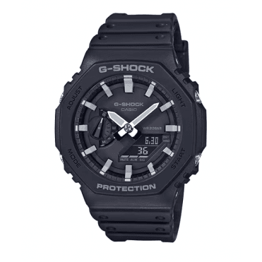 G-SHOCK Digital & Analogue Black Dial with Grey Accents Black Strap Watch GA-2100-1AER