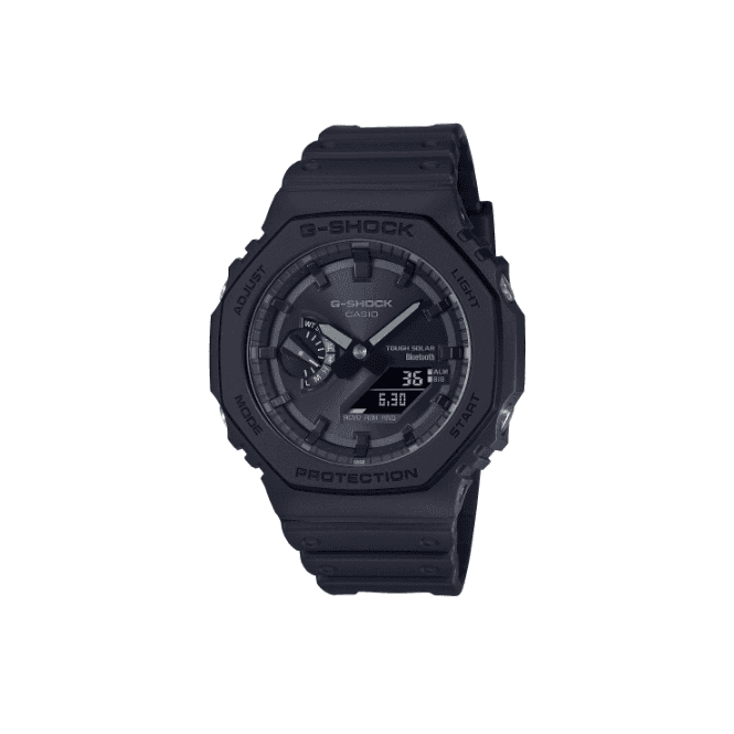 G-SHOCK Digital & Analogue Black Dial with Grey Accents Black Strap Watch GA-B2100-1A1ER