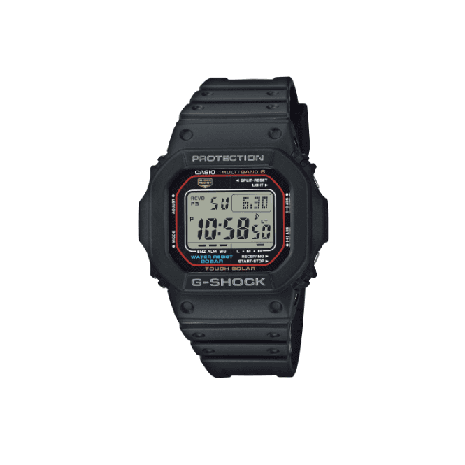 G-SHOCK Digital Display Red Accents Black Strap Watch GW-M5610U-1ER