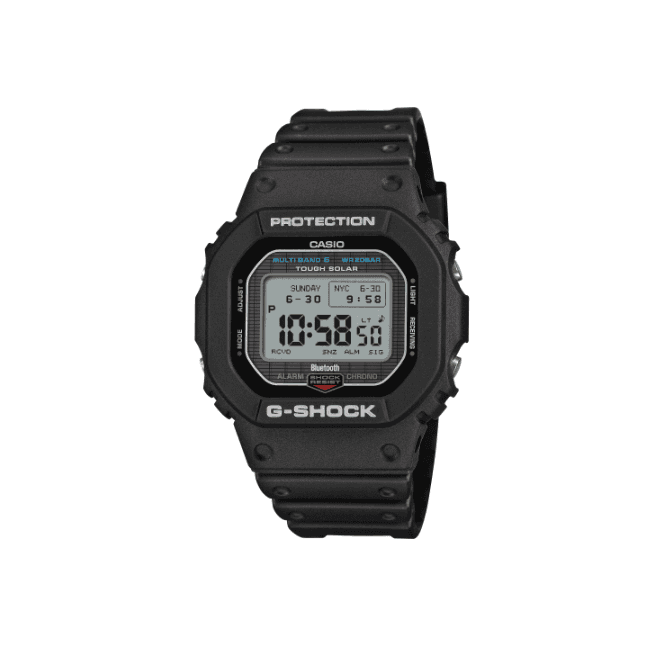 G-SHOCK Digital Display with Red & Blue Accents Black Strap Watch GW-BX5600-1ER