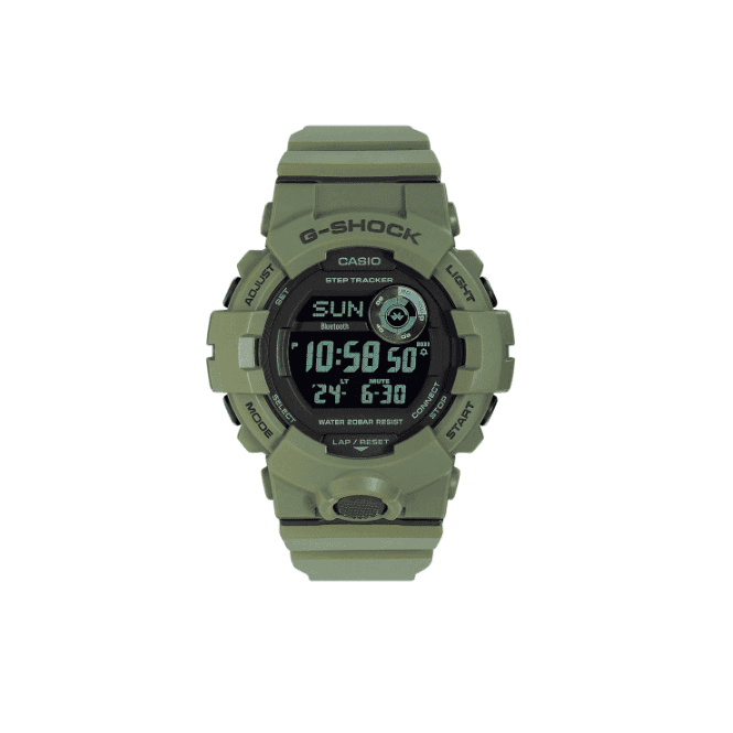 G-SHOCK Green & Black Digital Display with Green Accents Green Strap Watch GBD-800UC-3ER