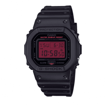 G-SHOCK Red Digital Display Black Strap Watch DW-5600BBR-1ER
