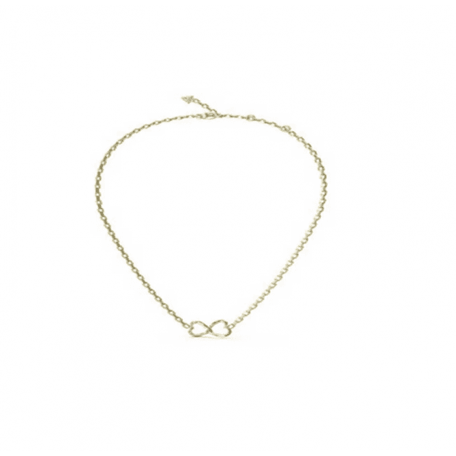 Guess Gold Plated Mon Amour Two Hearts Necklace UBN04616YG