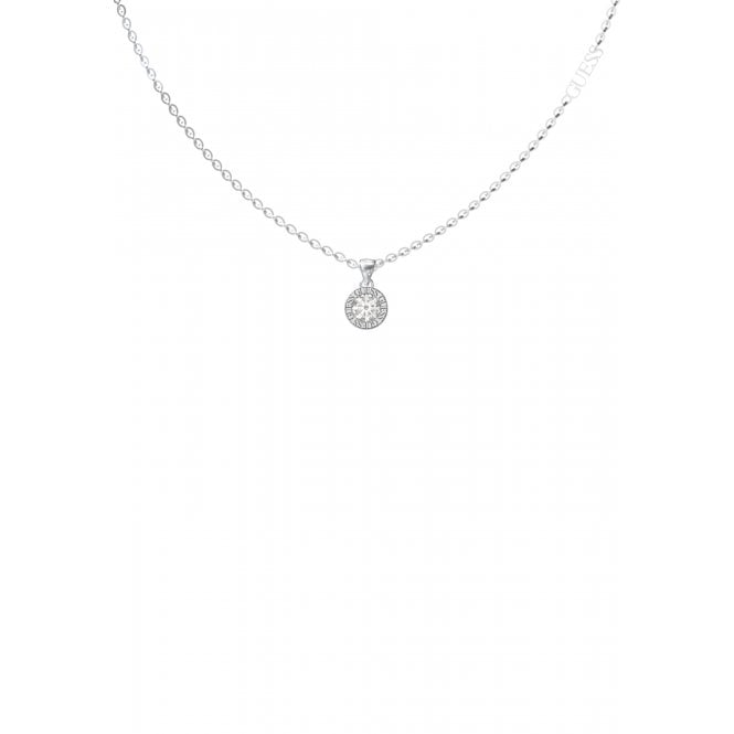 Guess Rhodium PLated Clear Charm 16