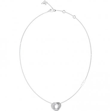 Rhodium Plated PERFECT Crystal Knot Necklace UBN04062RH