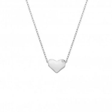 Sterling Silver Diamond Set Desire Pendant & Chain DP965