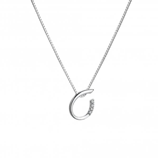 Hot Diamonds Sterling Silver Diamond Set Teardrop Pendant & Chain DP908