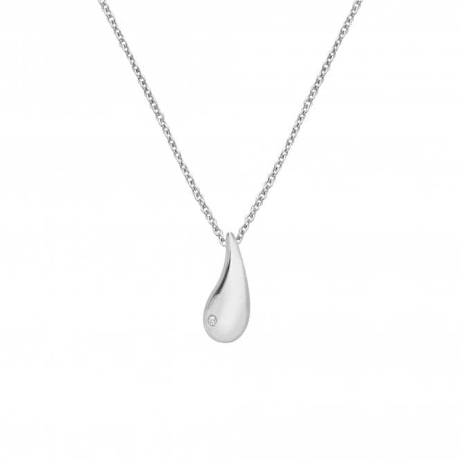 Hot Diamonds Sterling Silver Diamond Set Tide Pendant & Chain DP997