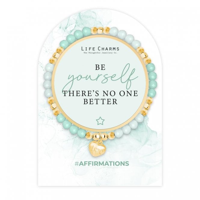 Life Charms Affirmations Be Yourself There's No One Better Bracelet