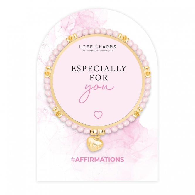 Life Charms Affirmations Especially For You Bracelet
