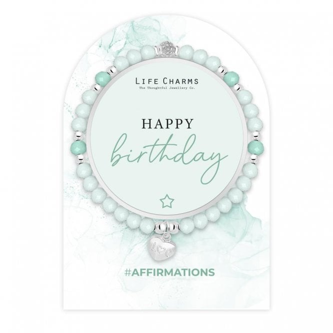 Life Charms Affirmations Happy Birthday Bracelet