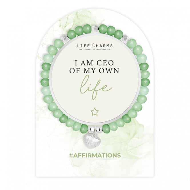 Life Charms Affirmations I Am CEO Of My Own Life Bracelet