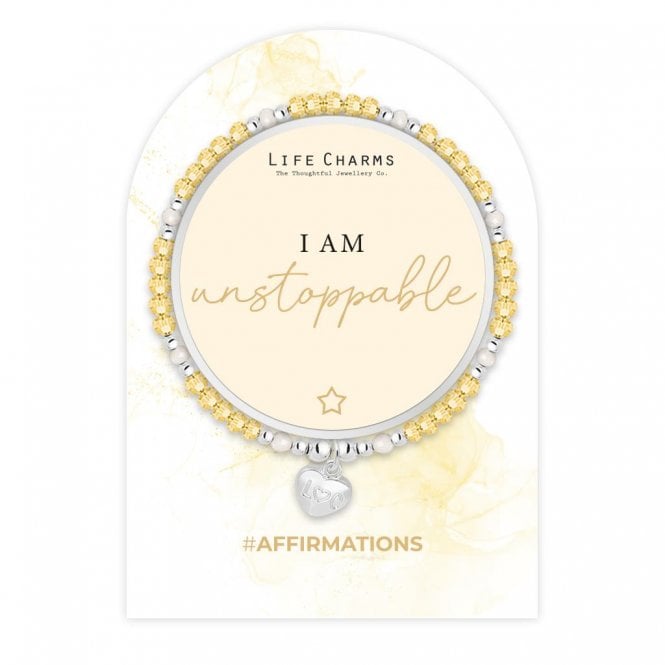 Life Charms Affirmations I Am Unstoppable Bracelet