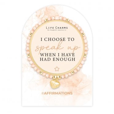 Affirmations I Choose To Speak Up When I Have Had Enough Bracelet