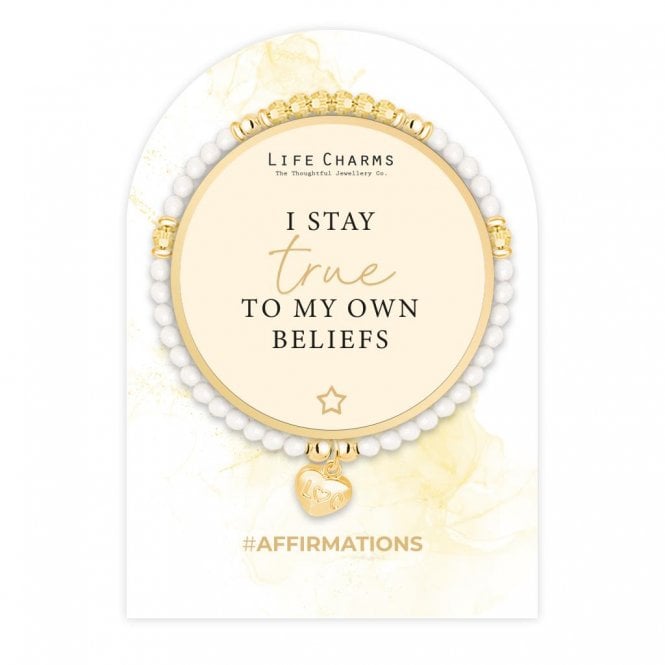 Life Charms Affirmations I Stay True To My Own Beliefs Bracelet
