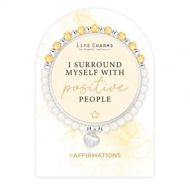 Affirmations I Surround Myself With Positive People Bracelet